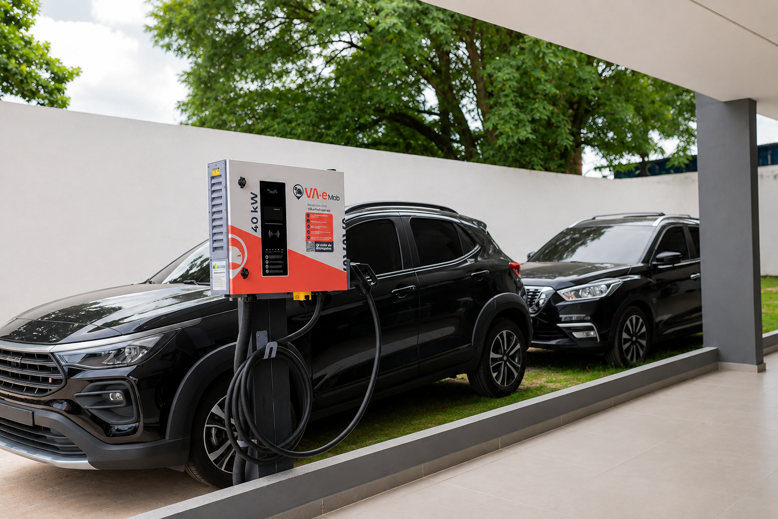 Carregador para veículos elétricos no Ponce Park