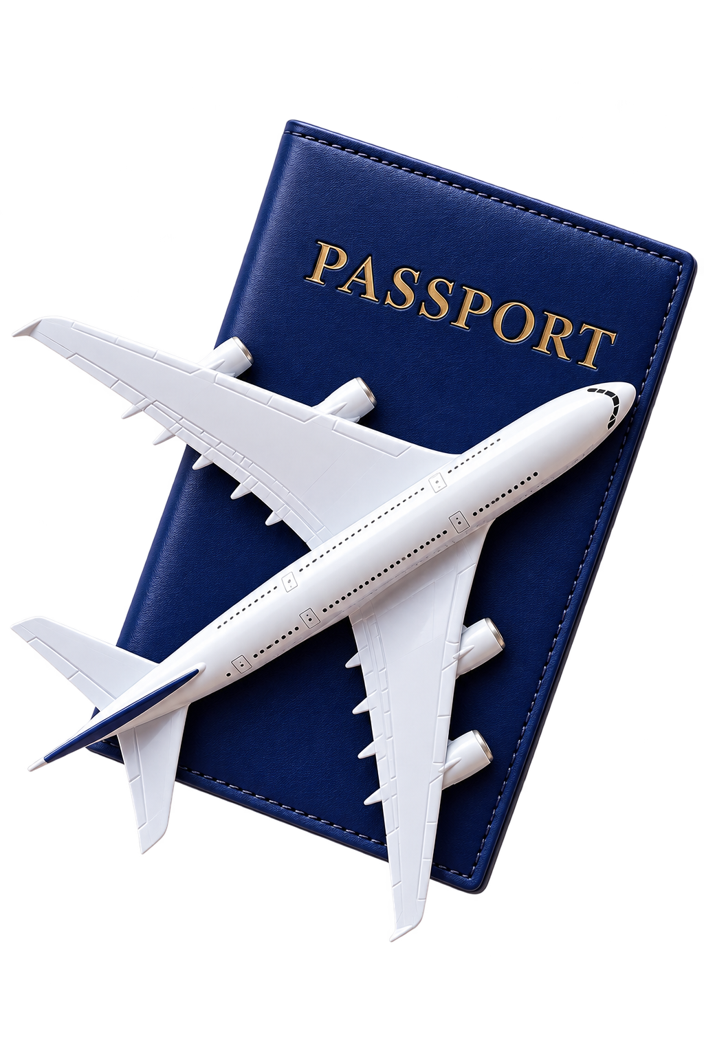 Passaporte e avião