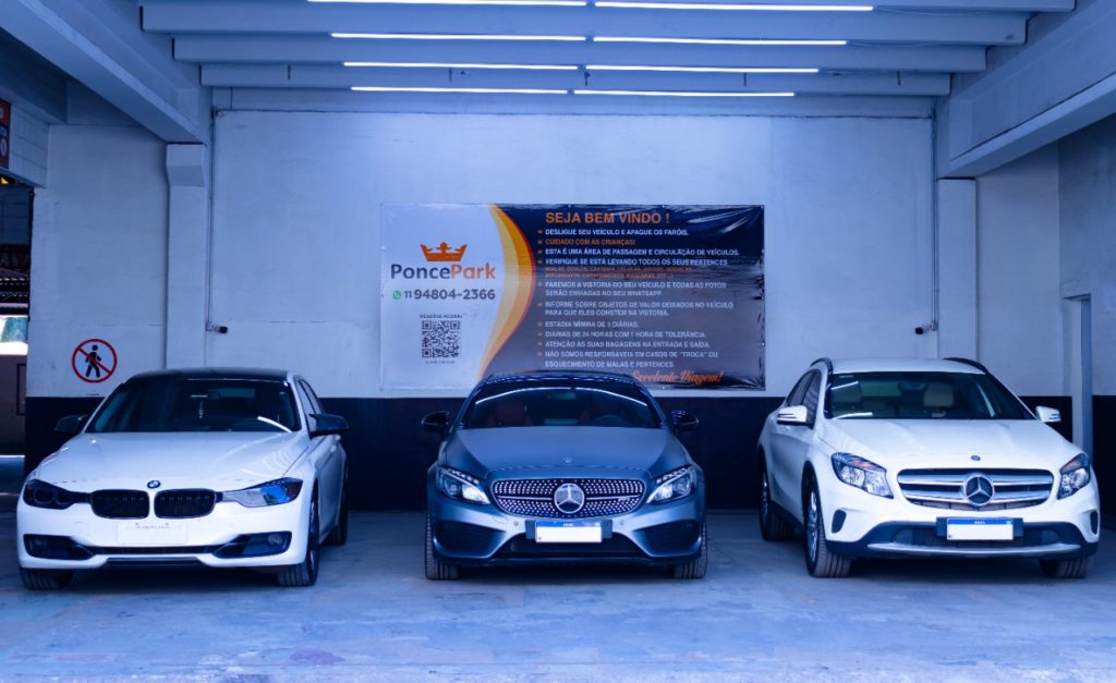 estacionamento com vaga coberta no aeroporto guarulhos